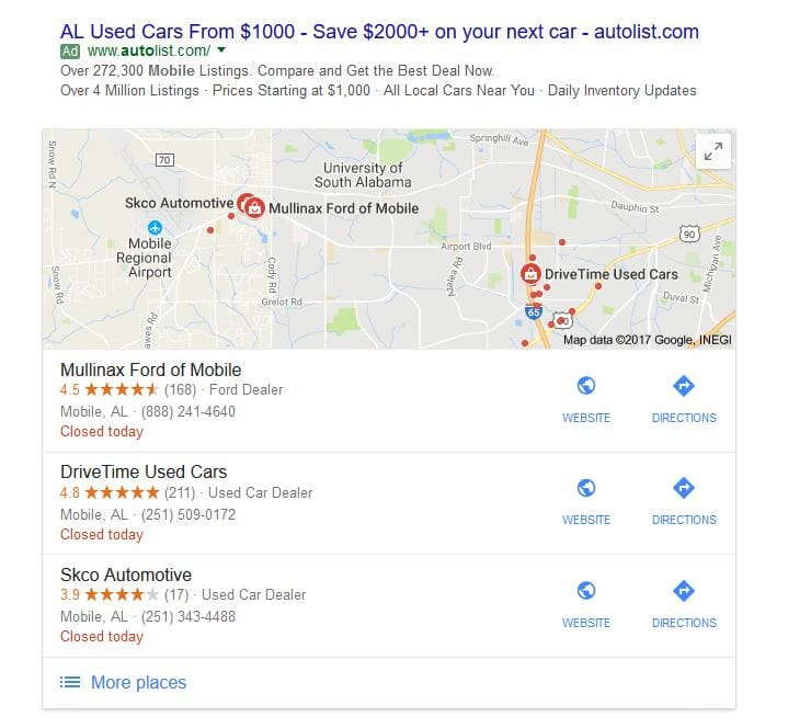 google maps 3 pack