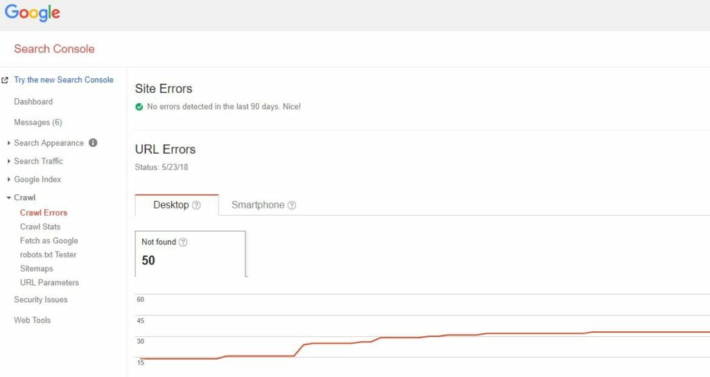 seo audit tool: google search console