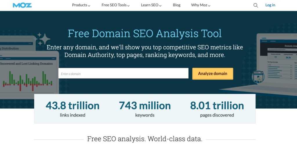 check domain authority page by moz