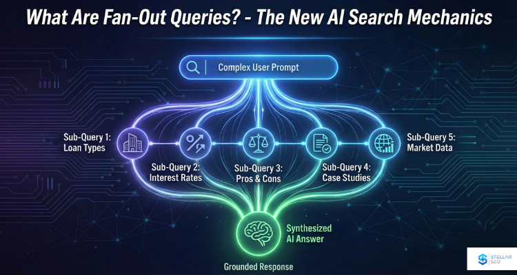 a look at a practical case of fan out queries being used by LLMs to answer a question